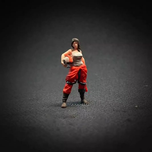 3D print 1/64 scale sexy battle girl Science fiction  fit 1:64 street stand TOY