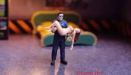 MINITURE 1/64 figure killer Michael Myers Halloween fit 1:64 car mini street