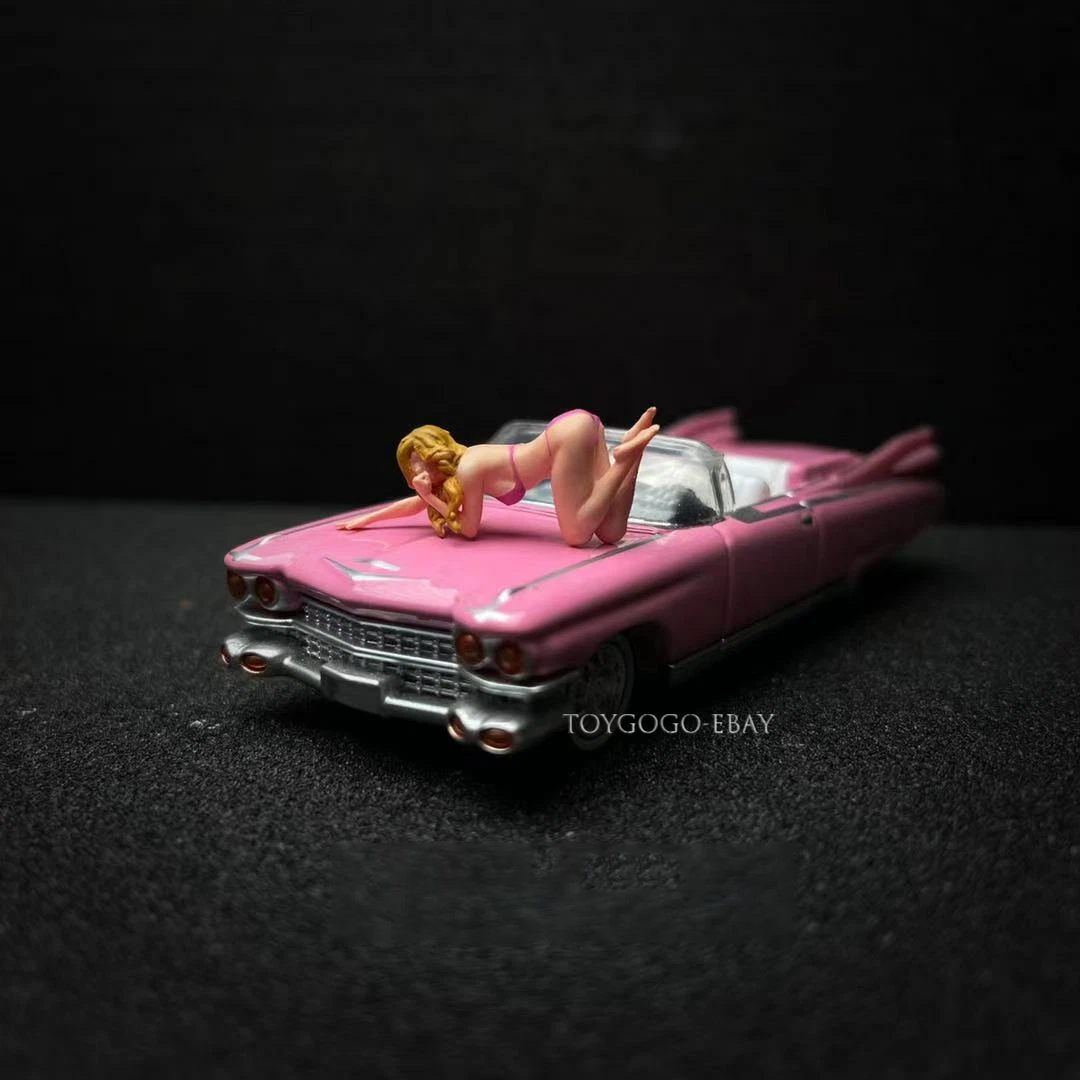 3D PRINT 1/64 sexy girl racing baby  fit 1:64 car street stand in stock now