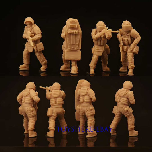1/72 1/48 FIGURES RUSSIAN  FSB Alpha soldier 4PCS Battlefield5 unpainted