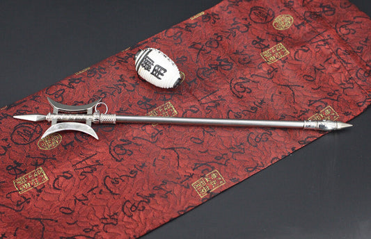 toy  1:5 1/6 halberd Three kingdoms LU BU sword weapon metal 25cm stand ·½Ì컭êª