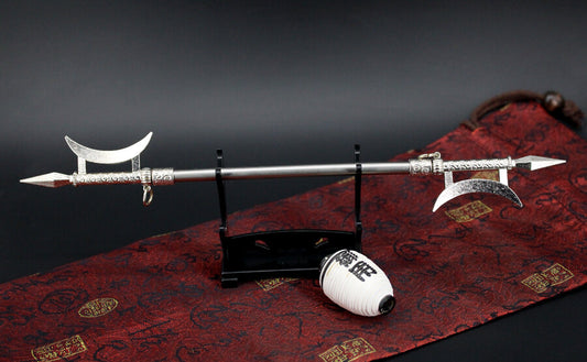 toy 1:6 1/6  weapon halberd Three kingdoms LU BU sword metal 25cm stand ˫ͷêª