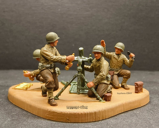 1/72 TANK 1:72 WW2 USA soldiers Mortar Brandt de 81mm  ZVEZDA  toy War FREE SHIP
