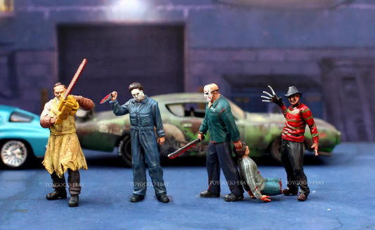 3D PRINT 1/64 Movie Killer figure horrible movie Dangerous fit 1:64 Diorama