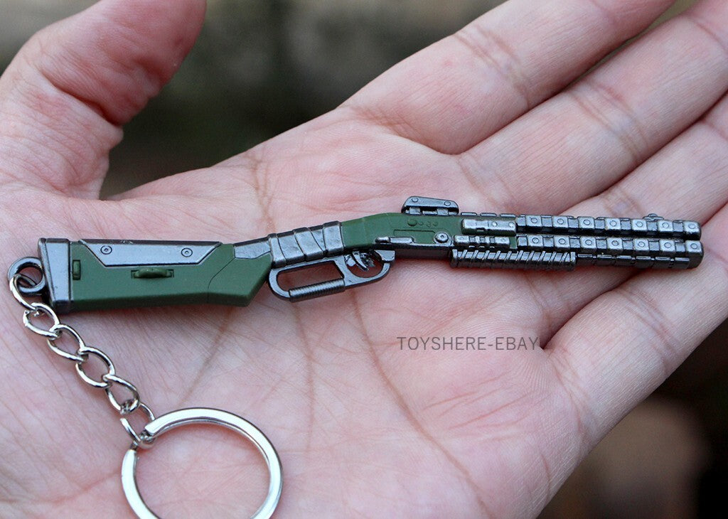 1/12 Mini gun  APEX PEACEKEEPER SHOTGUN full metal  key chain toy gift  10cm