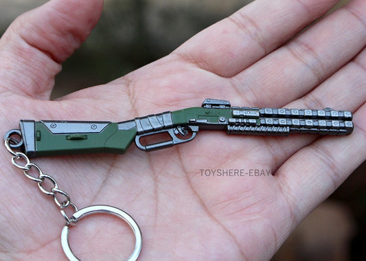 1/12 Mini gun  APEX PEACEKEEPER SHOTGUN full metal  key chain toy gift  10cm