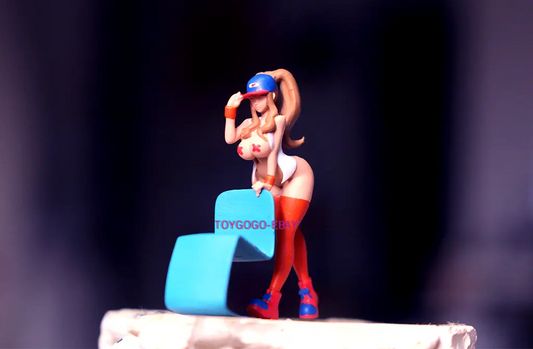 3D PRINT 1/64 COOL sexy girl street graffiti  fit 1:64 car street