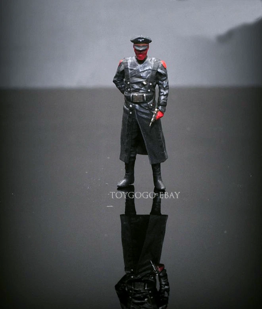 3D PRINT 1/64 WW2 Germany officer Red Skull fit 1:64 car street stand