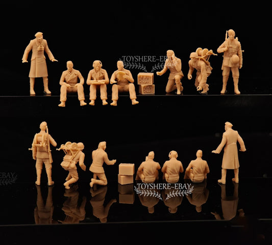 1/72 1/48 FIGURES WW2 German Combat Command  soldier  Battlefield5 unpainted
