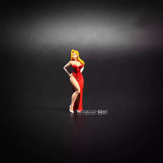 1/64 painted figure SEXY Jessica Miniature  fit 1:64 car street diorama in stock