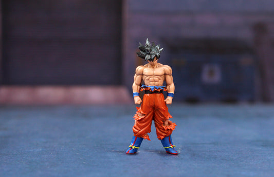miniature 1/64 DRAGON Son Goku figure fit 1:64 car Sand Hand painted diorama
