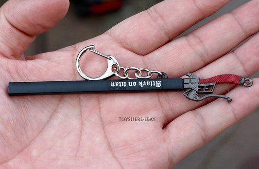 HOT Japan ANIME mini sword Attack  Titan metal key chain toy gift 12cm 1:12
