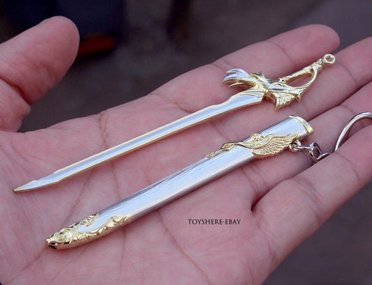 HOT ANIME mini chinese sword eagle  metal key chain toy gift 12cm 1:12