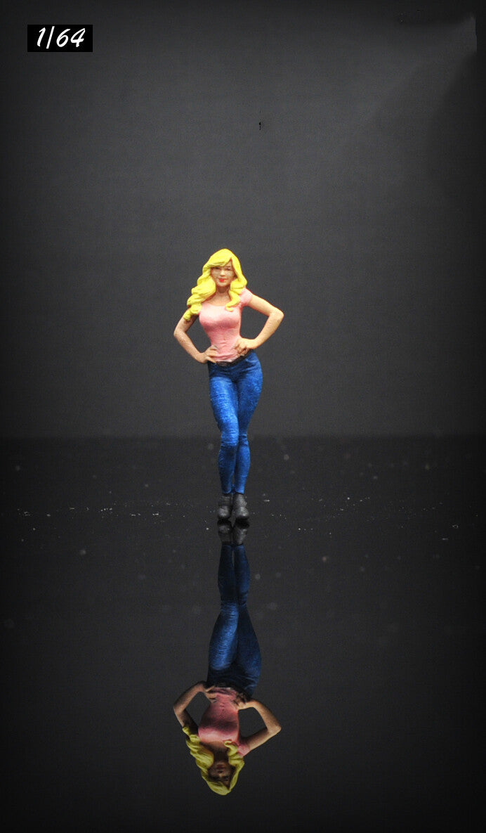 3D PRINT 1/64 girlfriend Spider MJ MODEL 1:64 CAR street hand paint