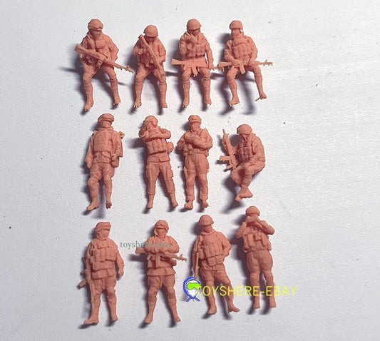 1/72 1/48 Scale 12pcs soldiers Russia-Ukraine War  Combat Assault Troops