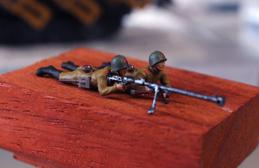 1/72 TANK 1:72 WW2  RUSSIAN soldiers Anti Tank Team toy War battlefield5