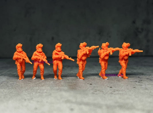 1/72 1/48 FIGURES USA Army Alert Status 6pcs SOLDIER Resin Militarily Model