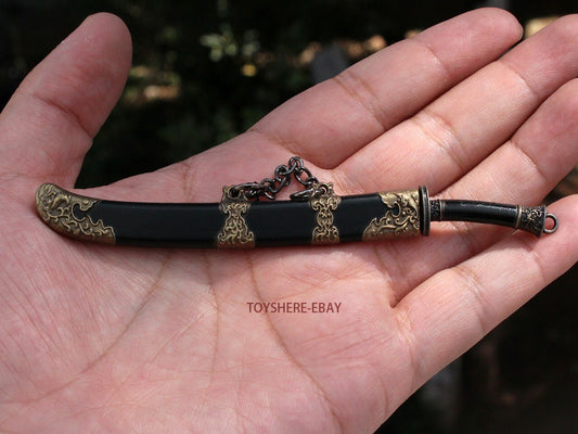 nice GIFT toy mini CHINA Sword Middle ages Lord Rings Keychain 12cm