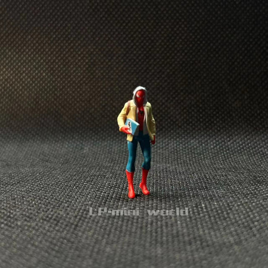3D PRINT 1/64 figure one man called Spider College Students fit 1:64 CAR street