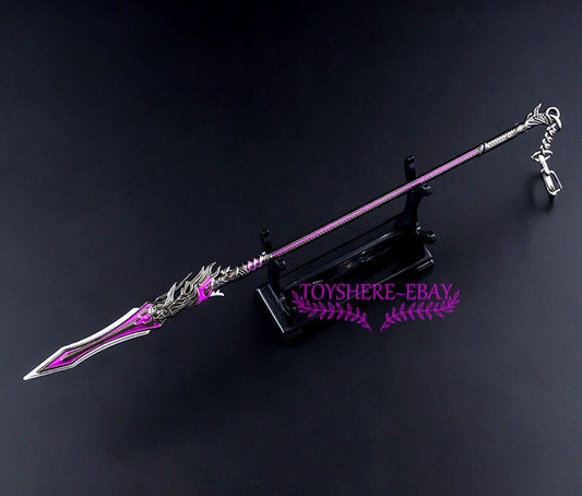 1:6 sword weapon alloy metal Purple Dragon SPEAR  three kingdoms
