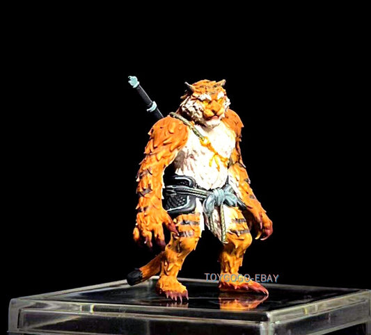 Miniature Hand-Painted Fierce Boss Tiger Vanguard 1/64 Statue Figure 3.7cm