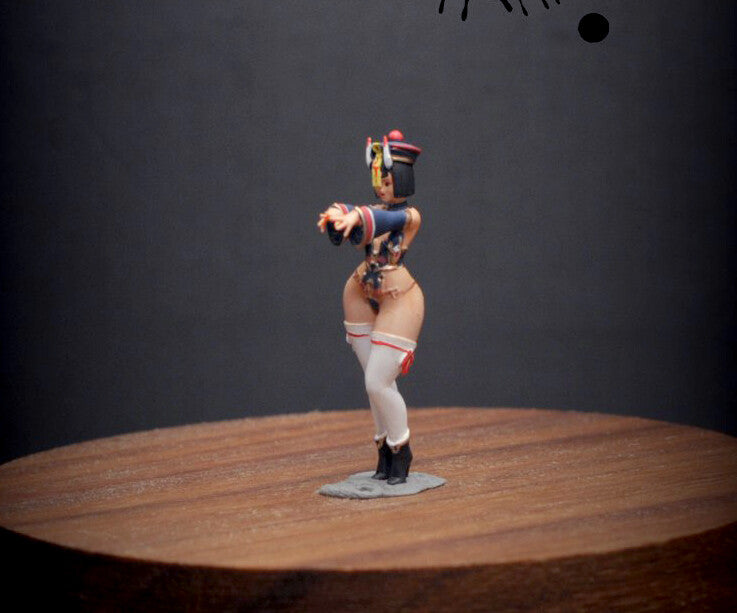 1/43  1/64  figure sexy zombie girl MEI fit 1:64 street car stand