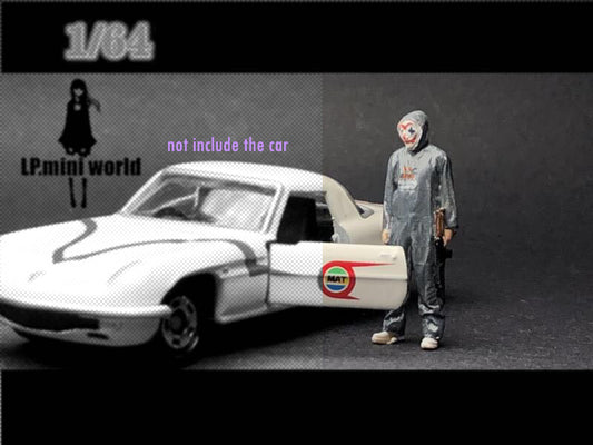 3D print Killer Joker 1/64 people  photography diorama fit 1:64 car street