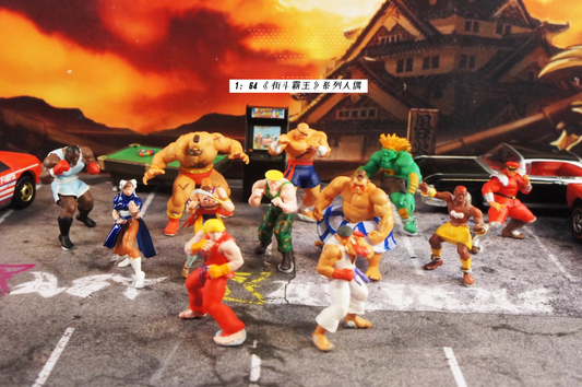 3D Print TOY 1/64  Ken Chun Li Darcy fit 1:64 car stand diorama