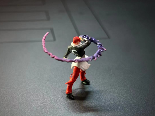 3D PRINT 1/64 figure  King  Fighters Iori Yagami model  1:64 CAR street