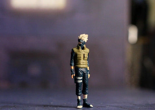 3D PRINT 1/64 Hatake Kakashi Japanese ninja fit 1:64 car street stand