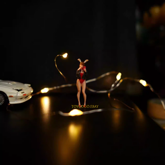 1/64 painted figure sexy bunny girl selfie lady fit 1:64 car street diorama