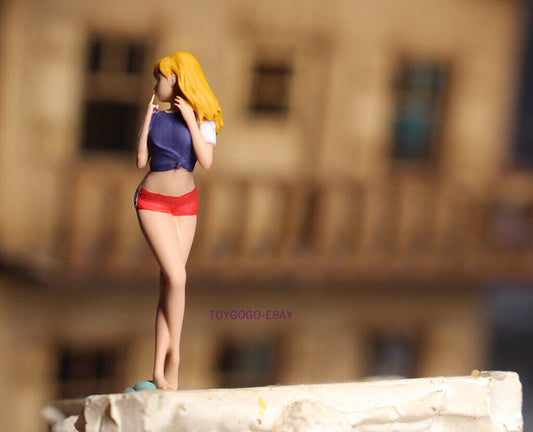 3D PRINT 1/64 figure sexy girl Cheerleaders fit 1:64 car street stand