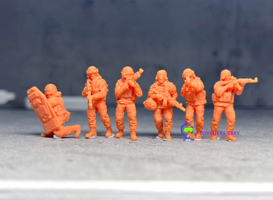 1/72 1/48 FIGURES RUSSIAN Army Alert Status 6pcs SOLDIER Resin Militarily Model