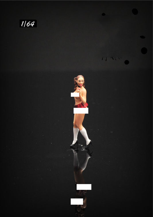 3D PRINT 1/64 AV actress sexy girl baby fit 1:64 car street stand hand painted