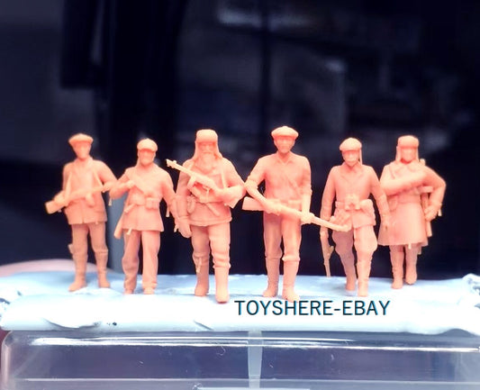 1/72 1/48 FIGURES WW2 6pcs guerrilla detachment SOLDIER  Battlefield5 diorama
