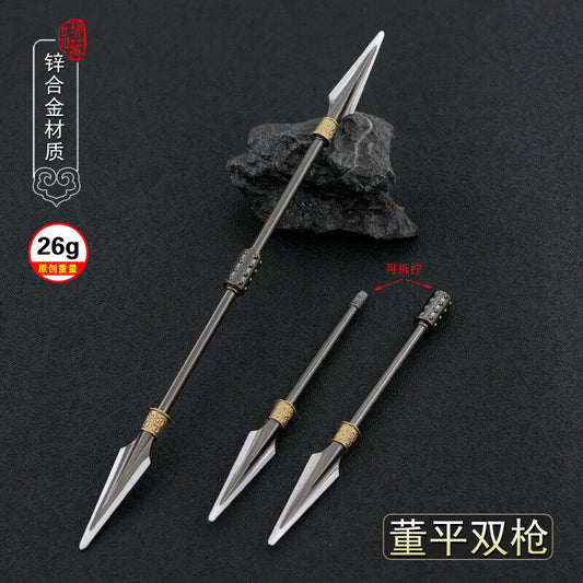 TOY 1/6 1:6 chinese sword  three kingdoms knight katana Metal Spear Mount Blade