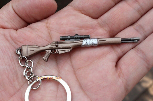 1/12 Miniature Metal Gun sniper Keychain Exquisite Craftsmanship Silky Smooth