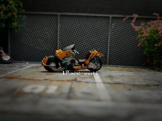 3D PRINT 1/64 Cyberpunk Future science fiction motorcycle fit 1:64 car street