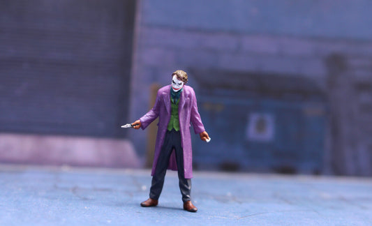 1/64 3D PRINT The Joker The Dark Knight fit 1:64 car street stand