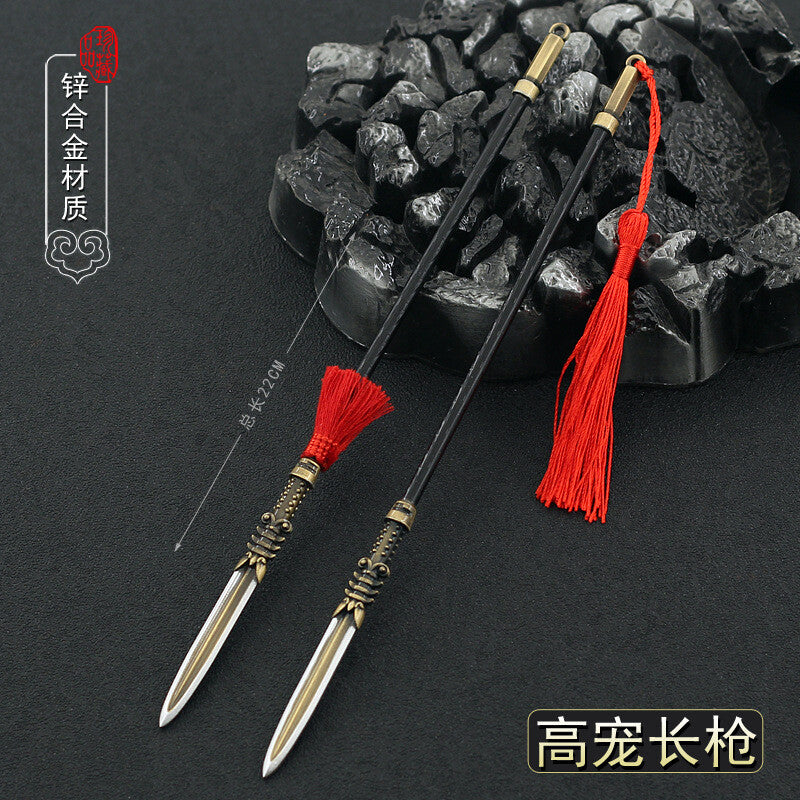 TOY 1/6 1:6 chinese sword SPEAR cold weapon three kingdoms knight katana Metal