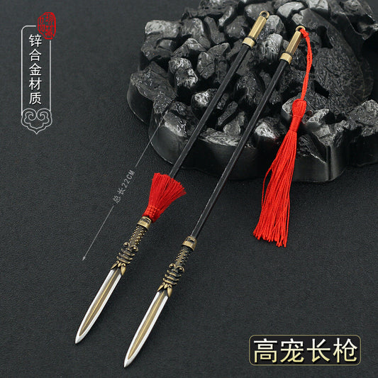 TOY 1/6 1:6 chinese sword SPEAR cold weapon three kingdoms knight katana Metal