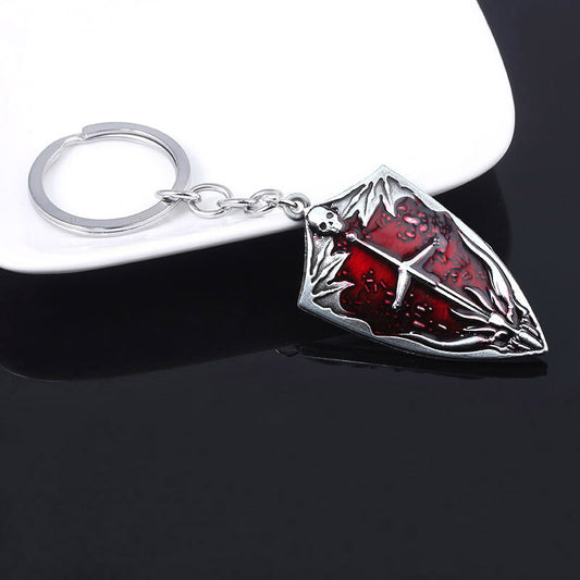 Mini shield Dark Souls III knight sword metal Key Chain vampire Shield