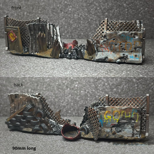 3D Print 1/64 sofa Destroyed Resident Evil Scene fit 1:64 diorama