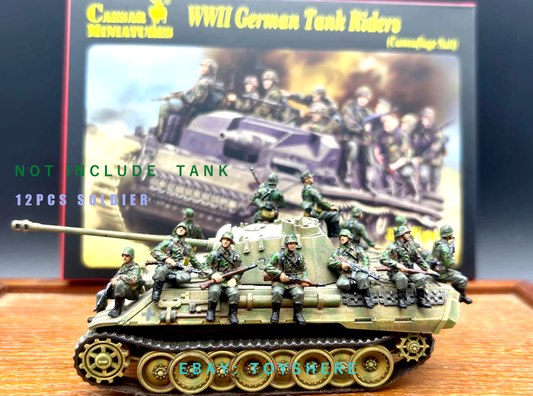 1/72 TANK 1:72 WW2 germany soldires tank force  battlefield5 Caesar