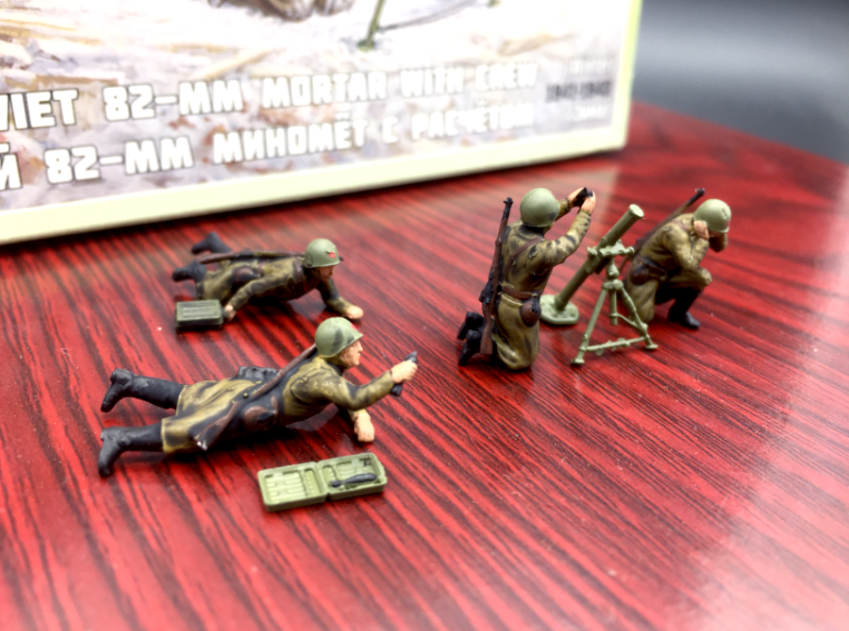 WW2 1/72 TANK 1:72 figure Russia mortar ZVEZDA Diorama