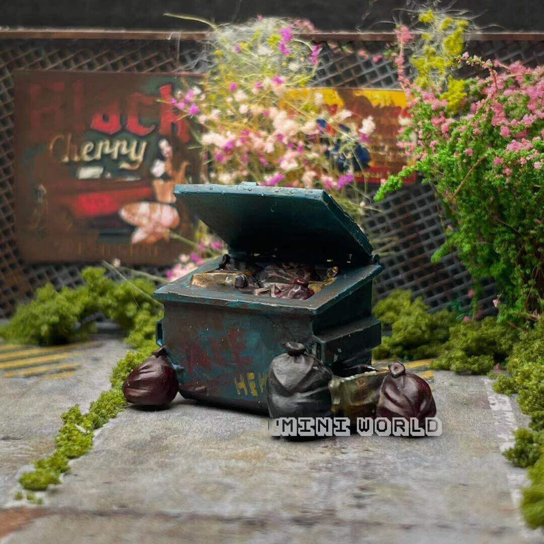 3D PRINT 1/64 Scene collection micro landscape bin model fit 1:64 car street