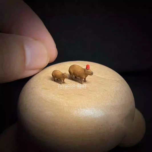 1/64 figure PAINTED animal capybara model fit 1:64 car street diorama