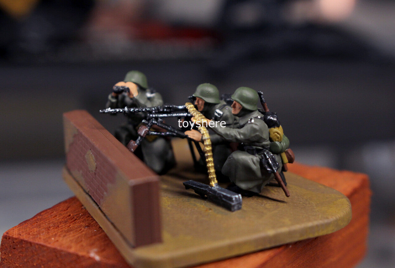 WW2 1/72 TANK 1:72 germany soldier  Heavy machine gun group ZVEZDA Diorama toy