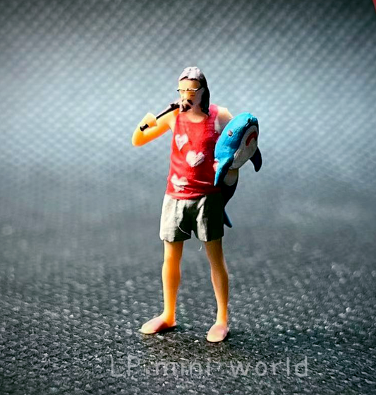 MINiature 1/64 figure cool man Dolphin uncle Gang 1:64 CAR street in stock