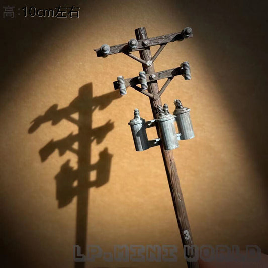 3D PRINT 1/64 Scene collection micro Telegraph Pole model fit 1:64 car street